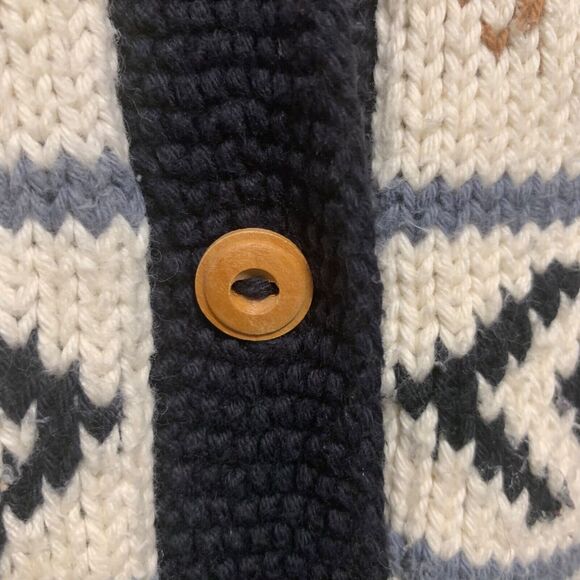 Planet Earth Womens Western Aztec Chunky Button Down Cardigan Sweater M/L Boho - Picture 6 of 8